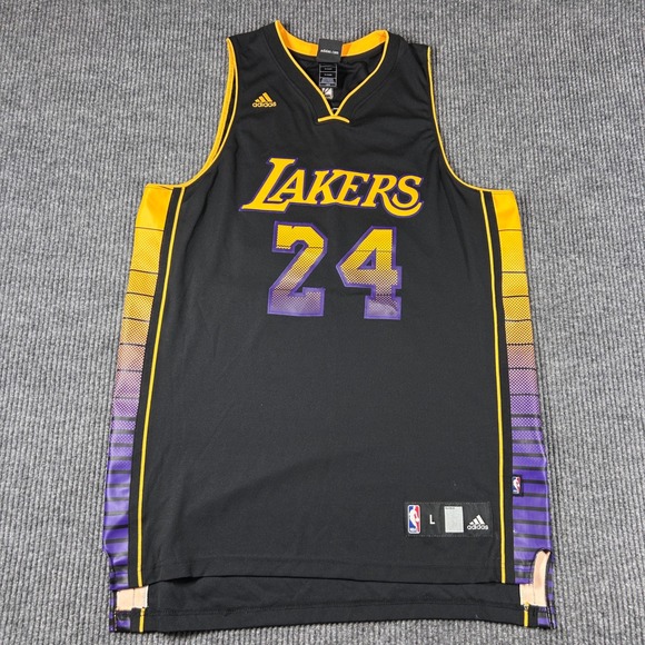 adidas Other - Adidas Jersy Men's L Los Angeles Lakers Kobe Bryant 24 NBA Hollywood Nights Rare